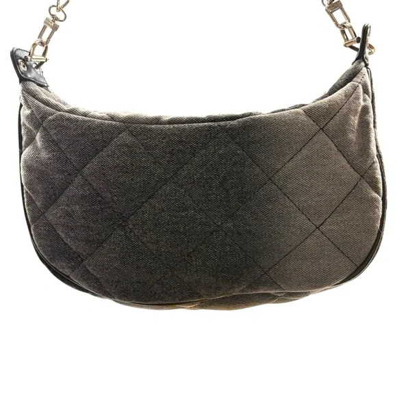 Steve Madden | NWOT Quilted Denim Crossbody + Wallet | Grey/Black - Picture 5 of 15